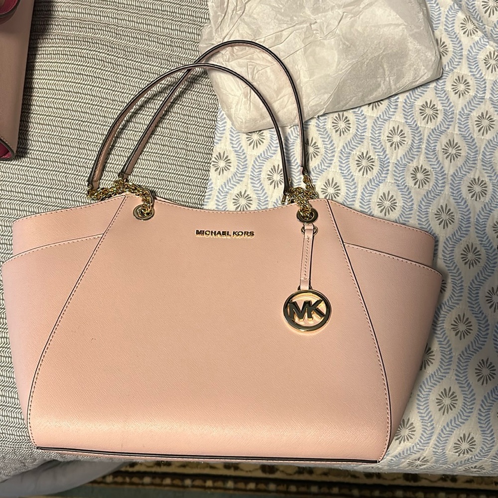 BNWT MK Blossom Jet Set tote